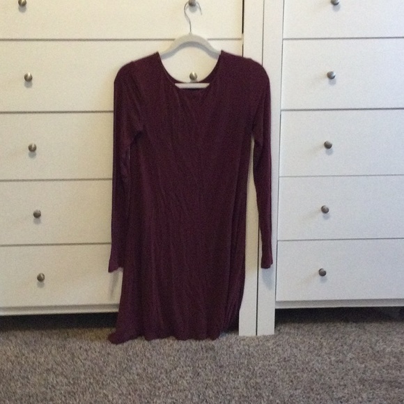 Old navy maroon dress - Picture 2 of 3